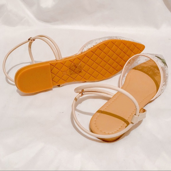 White Embroidered Flat - Picture 8 of 16